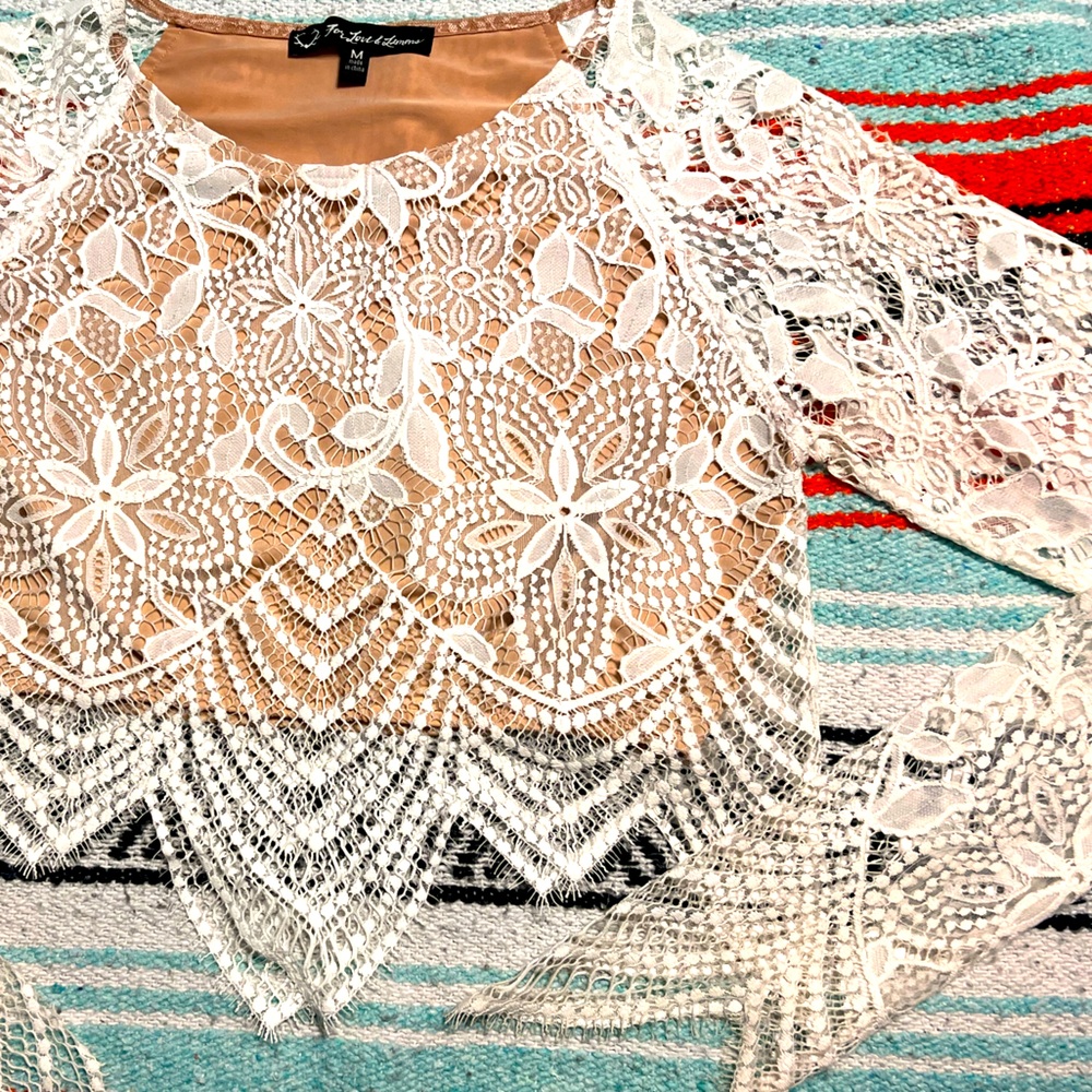 For Love And Lemons Guava Crop Top (M)